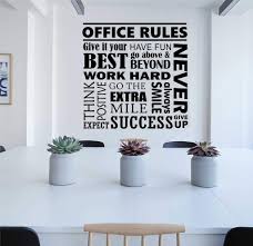 Office Rules Collage Quote Wall Lettering Vinyl Office Decals Office Wall Decals Office Rules Vinyl Wall Lettering Office