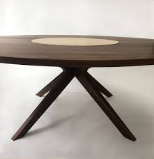 Maybe you would like to learn more about one of these? Modern Solid Walnut Round Dining Table With Maple Lazy Susan