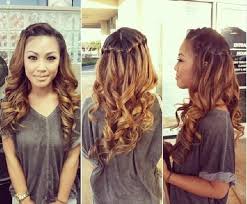See more ideas about long hair styles, hair styles, hairstyle. Waterfall Braid With Curls Front View Novocom Top