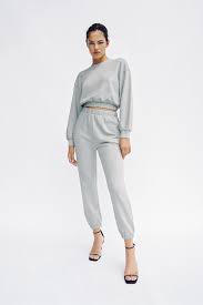 Plush Jogging Pants Zara United States Trousers Women Joggers Womens Jogging Pants
