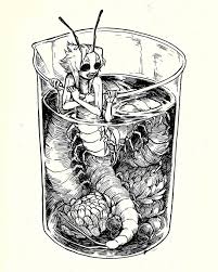 Inktober2017 Inktober Day03 Poison Brewing Poison Oc Insectoid Bug Centipede Kemono Monster Lineart Ink Insect Art Creature Design Art