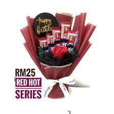 Jambangan bunga coklat, pontian, johor, malaysia. Buy Flower Chocolate Bouquets Red Hot Series Ready Stock Gift Box Jambangan Bunga Birthday Anniversary And Other Occasion Seetracker Malaysia