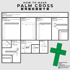 Many make palm crosses from leaves received in church (image: Let Us Make Palm Cross Desert Stream Anglican Church Facebook