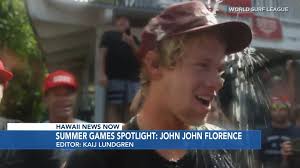 Two-time world champion John John Florence is looking to add another title  to his resume next week., Keahi Tucker got an inside look at his quest for  an Olympic medal., #Hawaii #Olympics #TeamUSA ...