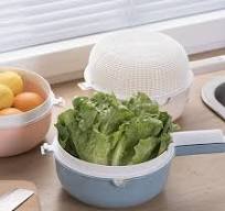 Amazon.com: HUANIZI Double Layer Rice Wash Basket 2 in 1 ...