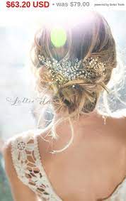 Antique Gold Wedding Hair Accessory Bridal Hair Vine Etsy Gold Hair Accessories Wedding Beaded Hair Vines Silver Hair Vine