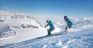 It is one of the areas with the most reliable snow conditions and basically a very. Skiing On Top Groomed Slopes Wilder Kaiser