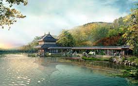 Japanese Style House Lake Scenes Wallpapers Tahoe Architecture Wallpaper Japanese Style House Beautiful Landscape Wallpaper