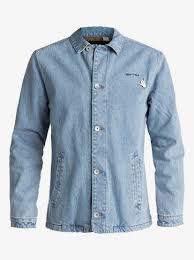 Newport Night Denim Coach Jacket For Men Eqyjk03360