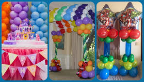 Decorations with cloth & balloons. 7 Tips To Consider While Choosing The Right Balloons For Kids Birthday Party