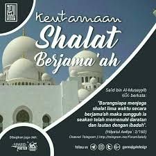 Keutamaan Shalat Berjama Ah Poster Lautan Lima