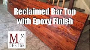 How to mix & pour bar top epoxy resin self levling online, article, story, explanation, suggestion, youtube. Reclaimed Bar Top With Epoxy Finish Youtube