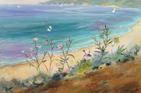 Agios gordios is a local community and a holiday resort village on the west coast of the greek island of corfu. Agios Gordios Corfu Greece Oil On Can Anne Durham Als Kunstdruck Oder Handgemaltes Gemalde
