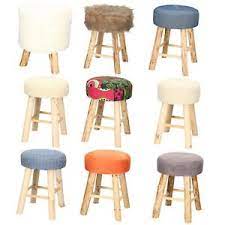 Ein hocker aus holz zählt zu den ursprünglichsten varianten. Design Massiv Holz Hocker Sitzhocker Sitz Polsterhocker Holzhocker Polster Rund Ebay
