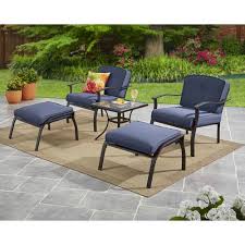 Mainstays Belden Park Outdoor 5 Piece Chat Set For Patio Midnight Sky Blue Walmart Com In 2020 Outdoor Patio Decor Comfortable Patio Furniture Diy Patio Furniture