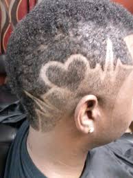 Heartbeat Design Haircut Designs Hair Designs Short Shaved Hairstyles