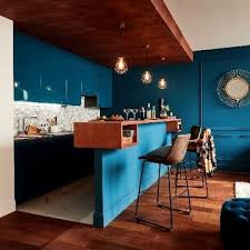 Une Cuisine Art Deco Avec Bar Leroy Merlin Deco Salle A Manger Decoration Maison Amenagement Maison