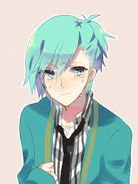 Dont Cry Ai Youll Make Me Cry Blue Hair Anime Boy Anime Guys Anime #sad #cry #tear #paramountnetwork #paramount network. pinterest