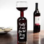 Bottle wine glass