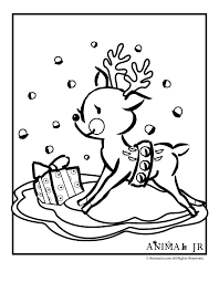 For this baby reindeer, a festive wreath makes for the perfect christmas bling! Pin On My Coloring Pages