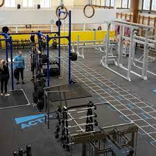 Neoflex Premium Gym Tiles With Graphics At Actic Gym In Uppsala Sweden Actic Is The Second Largest Fitness C Gym Flooring Gym Flooring Rubber Northern Europe