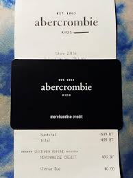 Abercrombie & fitch is an american lifestyle retailer that focuses on casual wear. Abercrombie Kids Credit Card Off 70 Buy