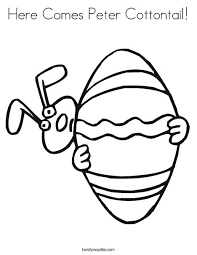 Click the cotton tail rabbit coloring pages to view printable version or color it online compatible with ipad and android tablets. Here Comes Peter Cottontail Coloring Page Twisty Noodle