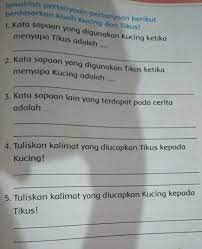 Kata sapaan lain yang terdapat pada cerita adalah … jawab: Kata Sapaan Lain Yang Terdapat Pada Cerita Kucing Dan Tikus Kumpulan Lif Co Id