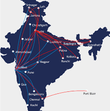 The european map is a bit of a mess with all the partner routes. Go Air Route Map