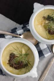 Potato Fennel Leek Soup With Olive Tapenade Olive Tapenade Leek Soup Fennel Soup