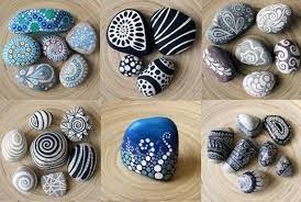 Abstract Painted Rocks Painted Rocks Rock Painting Art Painted Rocks Diy