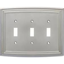 Liberty Nickel 3 Gang 3 Toggle Wall Plate 1 Pack W36404 Sne C The Home Depot