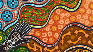 All About Aboriginal Art Hello Vector