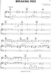 Auf dieser seite sind alle verfügbaren noten gratis. High School Musical Breaking Free Piano Sheet Music Pdf Document