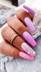 What started out as pink ombré nails—which are essentially french tips with a blurred line between the pink base and white tip—quickly erupted into. 57 Pretty Nail Ideas The Nail Art Everyone S Loving Purple Ombre Nails