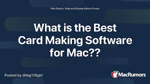 This free card making software from nova development offers more than 92,000 graphics and more than 25,000 project and card designs. What Is The Best Card Making Software For Mac Macrumors Forums
