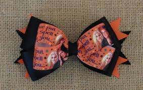 Hocus Pocus Orange And Black Spell Bow Bows Bow Accessories Hocus Pocus