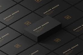 11 free printable business cards you can make at home. Dark Isometric Business Cards Mockup Free Mockup