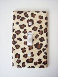 Cheetah Animal Print Single Toggle Switch Plate Wall Decor Animal Print Decor Animal Print Cheetah Animal