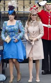 Everything you need to know about princess eugenie and jack brooksbank's wedding. Sure Those Hats Were Wise Ladies The Princesses Top The Fashion Flops Yet Again In Outlandish Outfits Fashion Princess Beatrice Royal Wedding