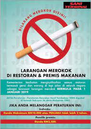 Siaran media tempat larangan merokok. Isu Larangan Merokok Di Tempat Awam Buletin Istiqomah Facebook