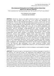 Gedung b1, fbs universitas negeri semarang, kampus sekaran, gunungpati, semarang, 50229. Pdf Jurnal Pendidikan Bahasa Melayu 67 Malay Language Education Journal Mylej Timang Umar Academia Edu