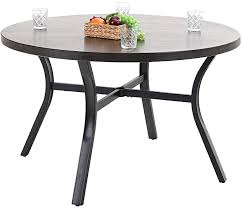 Metal dining table and chairs ukrainian girls speaking. Amazon Com Sophia William Outdoor Patio Round Metal Dining Table 48 0 Dia X29 3 H Mod Metal Dining Table Metal Round Dining Table Modern Outdoor Furniture