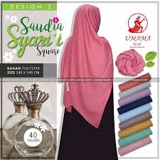 Jual Kerudung Segi Empat Polos Syar I Saudia Umama Hijab Jilbab Syari Bg Di Lapak Albadar Fashion Bukalapak