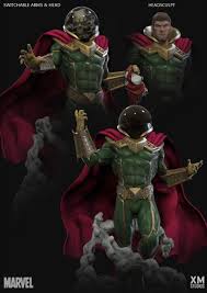 Mysterio Done For Xm Studios Marvel Will Be Printed In 1 4th Scale Final Product Will Have Purple Cape And More Marvel Statues Superhero Art Mysterio Marvel