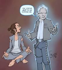 Han Solo Force Ghost Star Wars Humor Star Wars Memes Star Wars Art