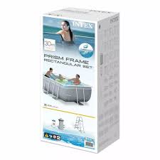 Intex 3m X 1 75m X 0 8m棱镜框架矩形水池套装26784 Buy Intex 26784 Prism框架池 3m X 1 75m X 0 8m矩形池product On Alibaba Com