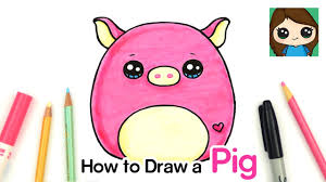 These are the most popular squishmallows of 2021 and they are the perfect gift for easter, birthdays, baby showers, or any occasion. How To Draw A Baby Pig Easy Squishmallow Youtube