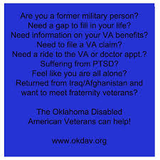 Oklahoma Source For Veterans Or People Getting Out Of The Military Www Okdav Org American Veterans Veteran Va Benefits
