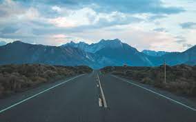Mountain Road Hd Wallpaper Hd Wallpaper Sunset Wallpaper